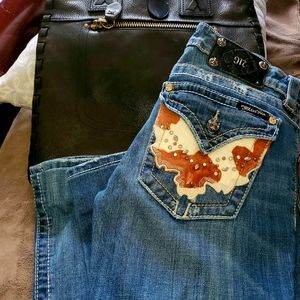 Cowhide Miss Me Jeans